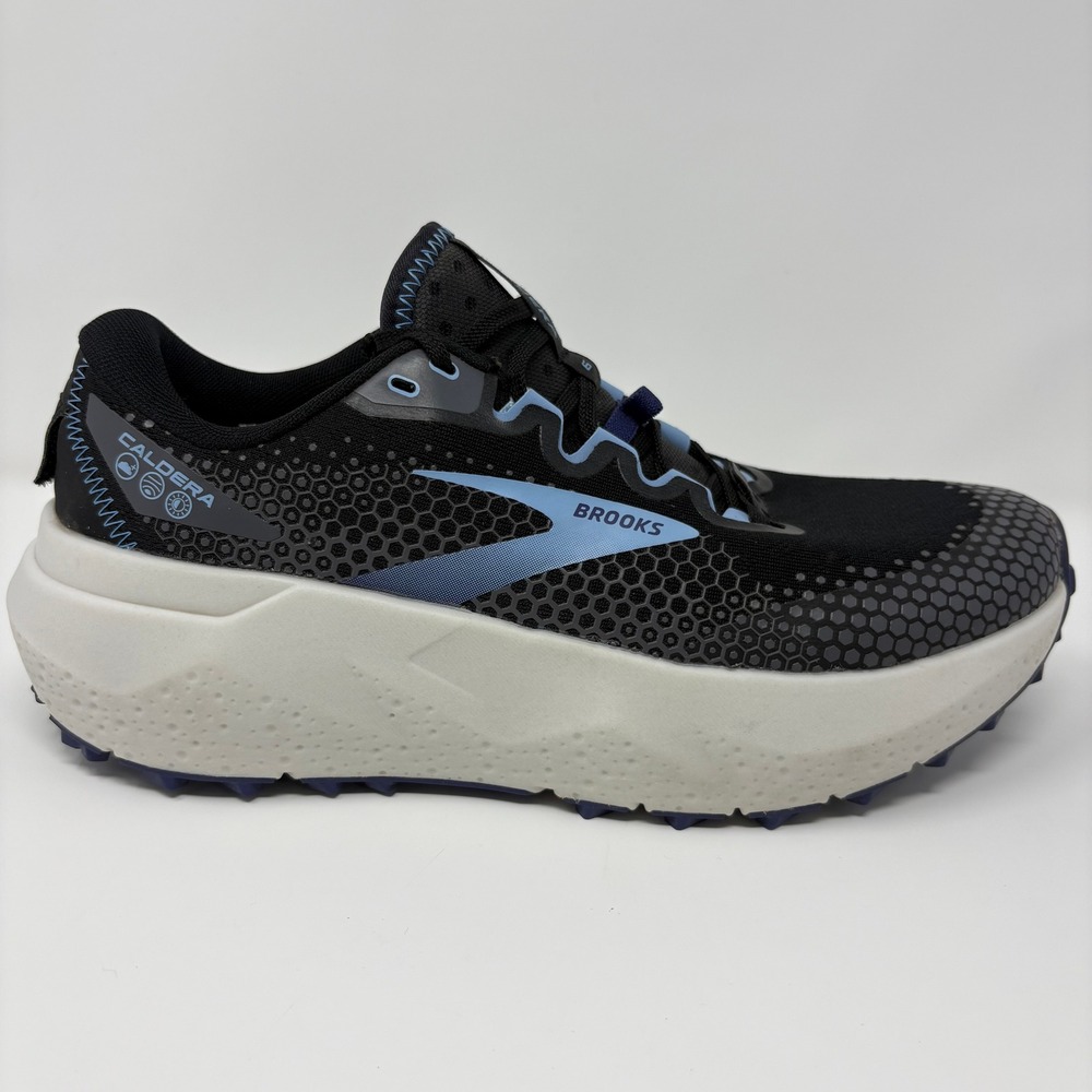 Brooks Caldera 6 Women's 10.5 Black Blue Trail Running Shoes 1203661B082